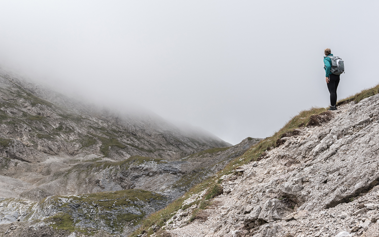 Nebel Wanderung Steirische Kalkspitze