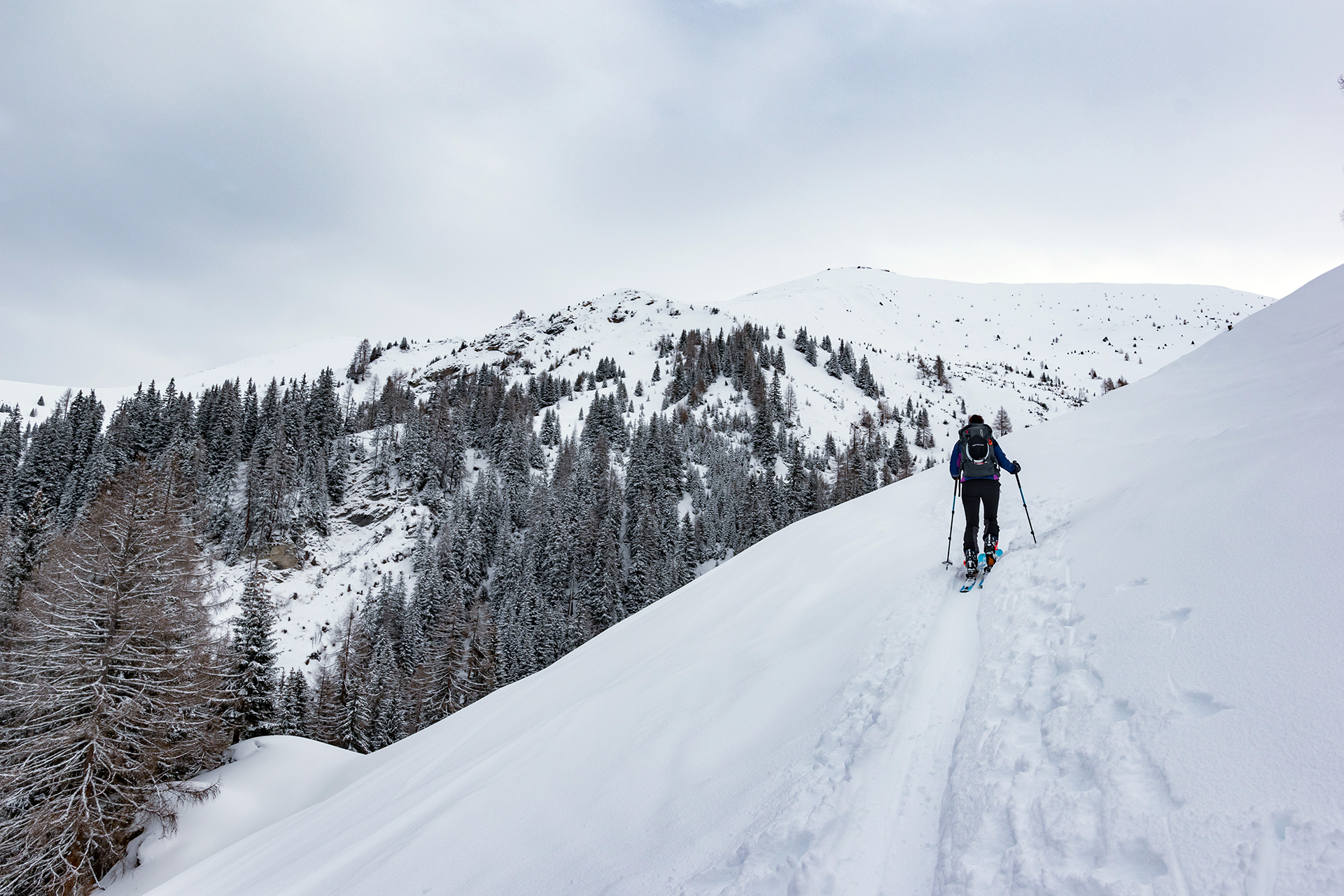 Kreuzeck-Skitour-Aufstieg